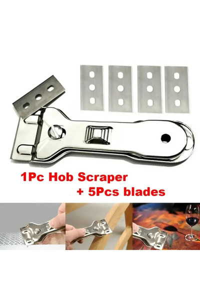 Choice 1 Set Convenient & Easy to Use 1pc Scraper Cleaner With 5pcs Spare Bla...
