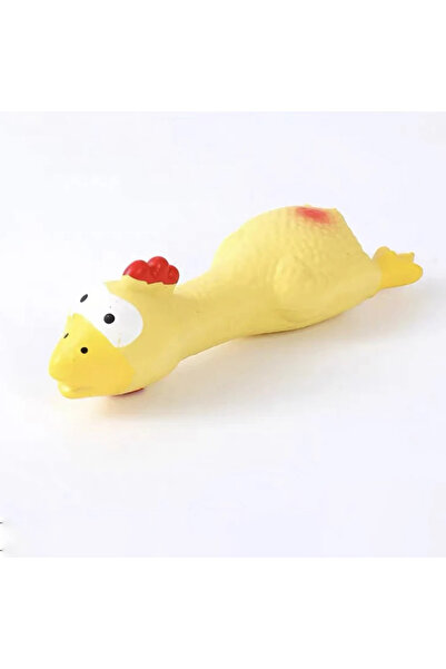 Choice YELLOW Cute Dog Squeak Toy Latex Chicken Shape Durable Chew for Small-...