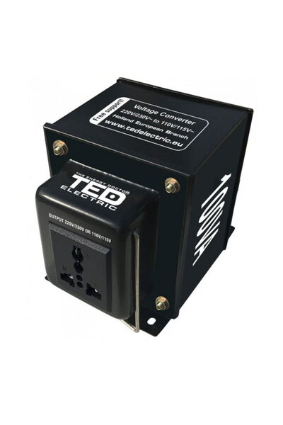 TED Electric Transformator de tensiune TED002235, Convertor de la 220V la 110...