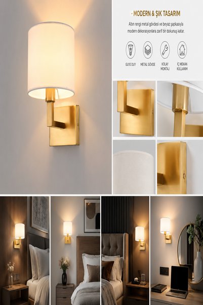 LEBIS Frame Series Wall Sconce - Gold