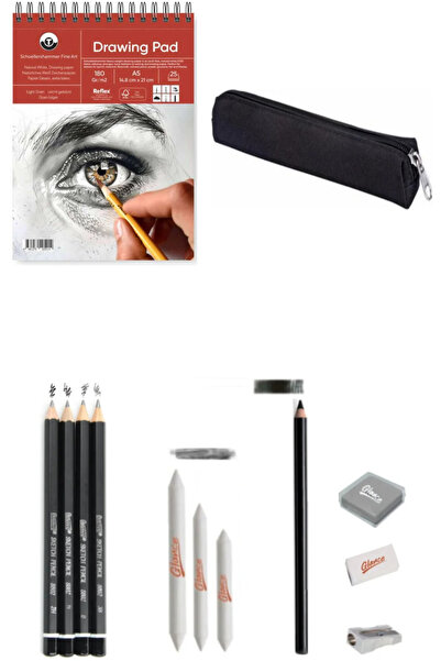 GLANCE Drawing Pad Sketchbook 180 Gr. A5 20 Sheets Bianyo Sketch Graduated Pe...