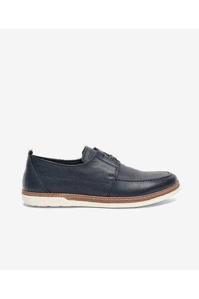 Greyder Pantofi casual din piele naturală albastru marin pentru bărbați 6Y1UA...