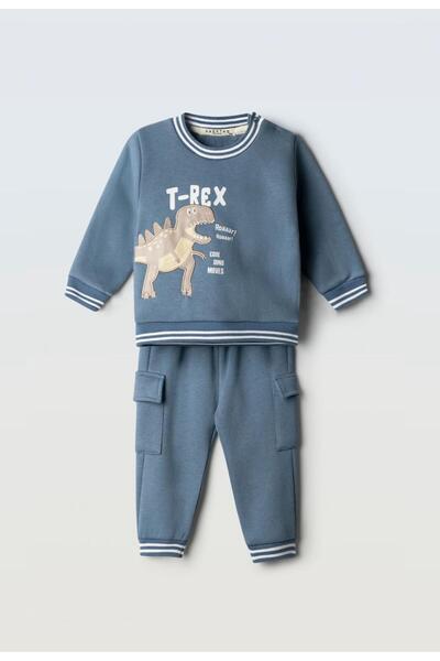 hashtag Σετ φόρμας βρεφικό αγόρι 267602 "T-rex" ραφ