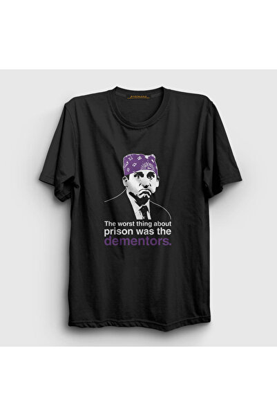 Presmono Ουνισέξ Μαύρο Μπλουζάκι Prison Mike Michael Scott The Office 345911tt