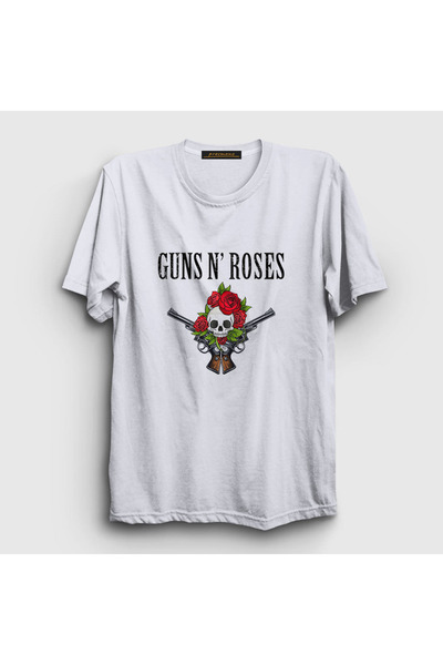 Presmono Unisex White Bunch Guns N' Roses T-shirt 56436tt