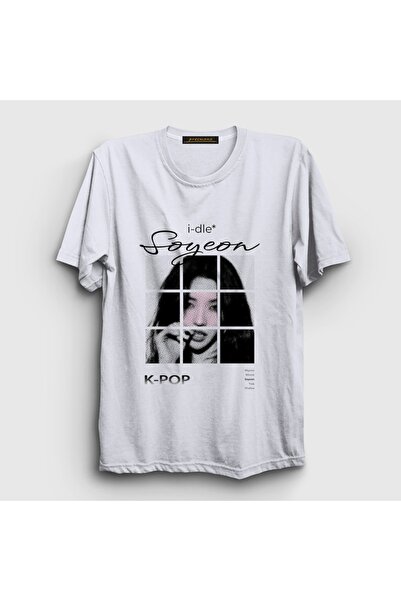 Presmono Unisex White Soyeon K-Pop g I-Dle T-Shirt 614267Tt