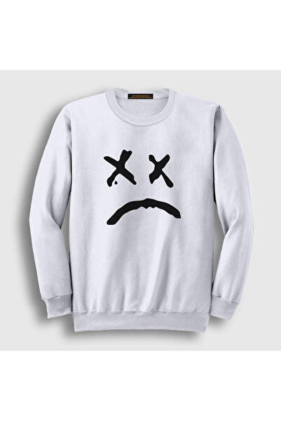 Presmono Unisex bela majica sa tužnim licem Lil Peep 38060tt