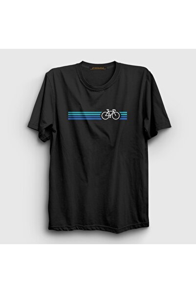 Presmono Unisex Black Stripes Bike Gift Bicycle T-Shirt 614378Tt