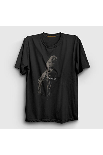 Presmono Unisex crna Foff Billie Eilish T-shirt 154177tt