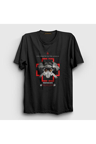 Presmono Unisex Black Gasoline Rammstein T-shirt105077tt