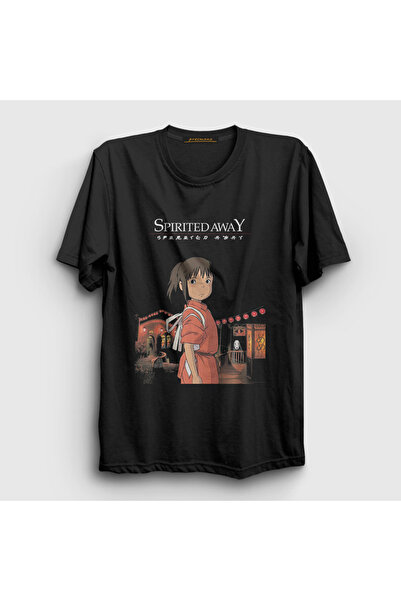 Presmono Unisex Black Chihiro Ogino Spirited Away T-Shirt 542041Tt