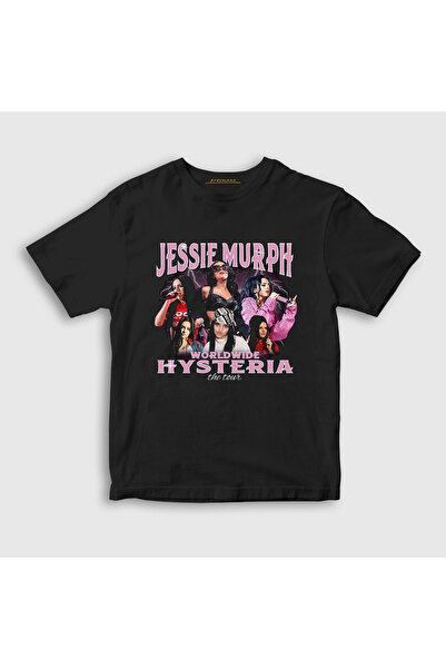 Presmono Unisex Kids Black Hysteria Jessie Murph T-Shirt 571648Tt