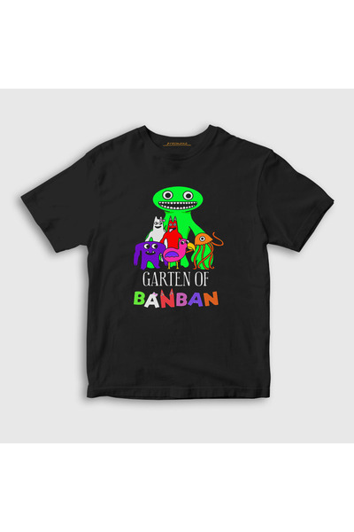 Presmono Tricou unisex pentru copii negru All Garten Of Banban 531301 tt