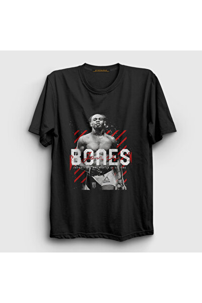 Presmono Unisex Siyah Bones Jon Jones Mma Ufc T-Shirt 426911tt