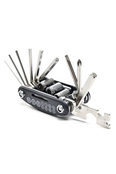 Choice 540125-1pc 16 in 1 Mountain Bike Portable Socket Multipurpose Wrench B...