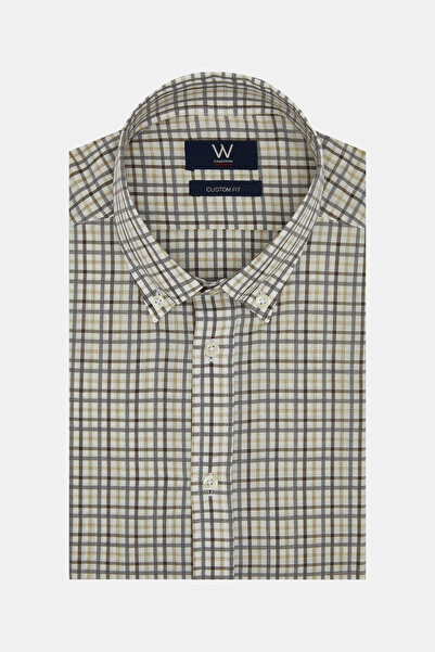 W Collection BEJ UZUN KOLLU GÖMLEK