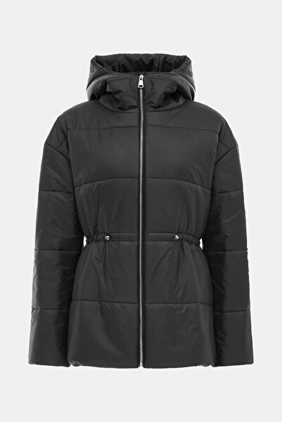 W Collection SİYAH KAPÜŞONLU MONT