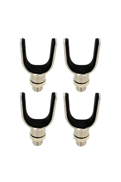 HIRISI 4Pcs 2/3/4Pcs Carp Fishing Stainless Steel Rod Pod Rest Head U-Shaped ...