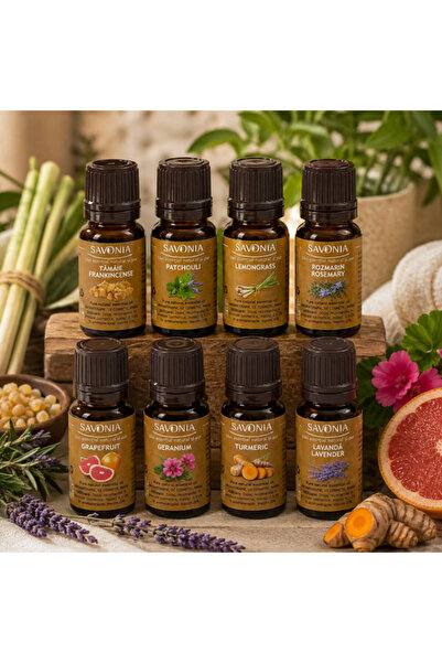 Savonia Revitalizează & Detox – pentru piele și păr - Set 8 Uleiuri Esențiale
