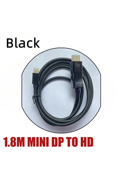 Choice Black Mini DP to HD Mini DisplayPort to HDMI 1.8m Cable 4K Compatible ...