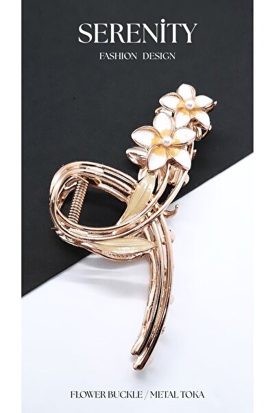 Serenity Colorful Lotus Flower Figure Metal Latch Buckle