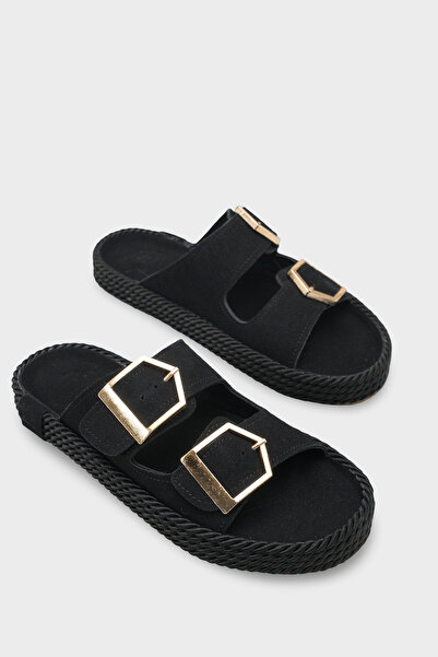 Capone Outfitters Keslie Metal Buckle Pack Comfort Women's Slipper