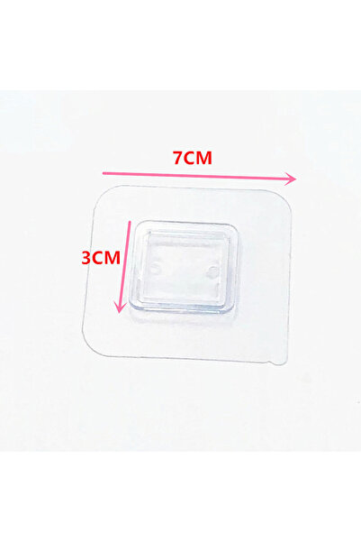 Choice1 transparent-2 Wall Self Adhesive Hook Transparent Wire Shelf Wall Mou...