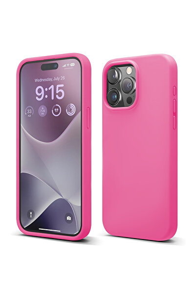 Casey Studios iPhone 15 Pro Силиконов калъф, с микрофибър, тънък, защитен, по...