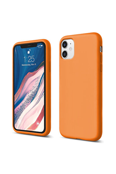 Casey Studios Силиконов калъф iPhone 11, с микрофибър, тънък, защитен, повдиг...