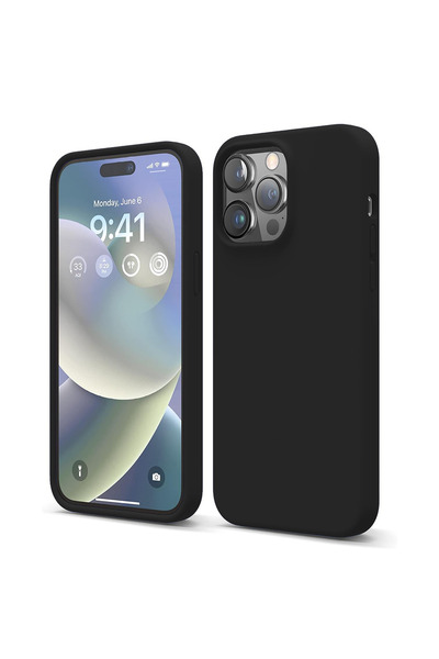 Casey Studios Силиконов калъф iPhone 14 Pro Max, с микрофибър, тънък, защитен...