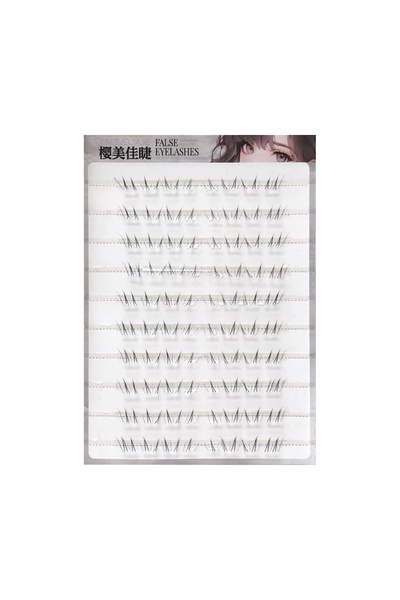 Choice1 A 10 Rows C Curl Bottom Lash Clusters 4-6mm Self Adhesive Black Eyela...