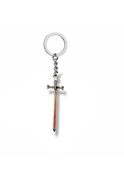 Herşey Nota Sword Figured Cross Keychain – Zamak Metal Unisex Gothic and Symb...