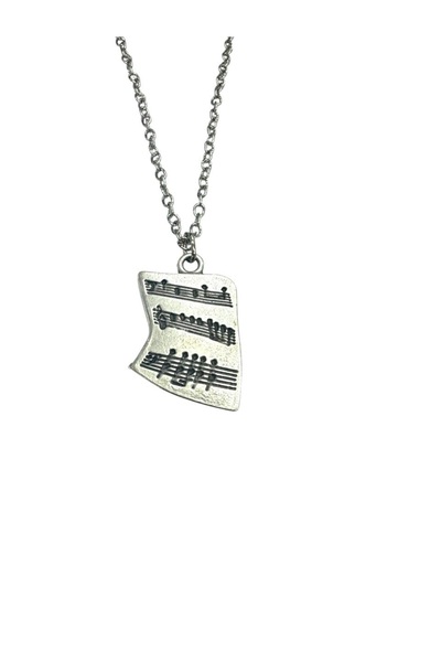 Herşey Nota Note and Melody Necklace – 60 cm Chain – Unisex Music Themed Jewelry