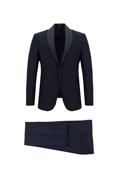Kiğılı 7 Drop Slim Fit Dar Kesim Şal Yaka Smokin & Damatlık