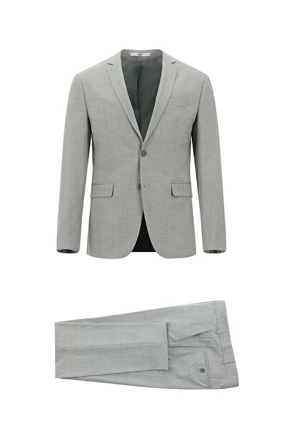 Kiğılı 7 Drop Super Slim Fit Eksra Dar Kesim Fit Çizgili Takım Elbise