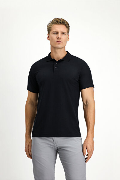 Kiğılı Slim Fit Slim Fit Embroidered Cotton Polo Neck T-Shirt