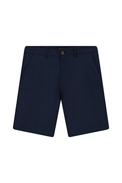 Abdullah Kiğılı Regular Fit Standard Cut Cotton Lyocell Bermuda Shorts