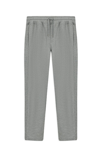 Abdullah Kiğılı Regular Fit Desenli Beli Lastikli İpli Pamuklu Örme Sweatpant...