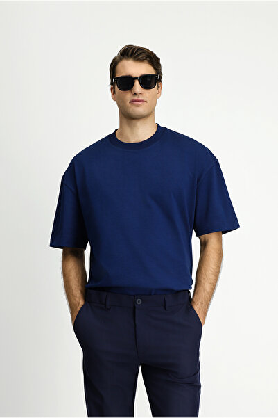 Kiğılı Crew Neck Oversized Extra Comfortable Cut Cotton T-Shirt