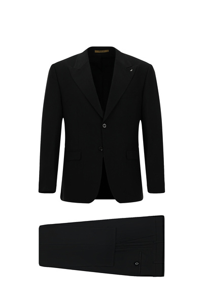 Abdullah Kiğılı 4 Drop Relaxed Fit Comfortable Cut Patterned Wool Suit