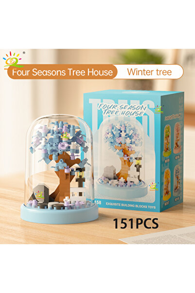 Choice4 NO.58 HUIQIBAO MOC Four season Mini Tree House with Display Box Model...