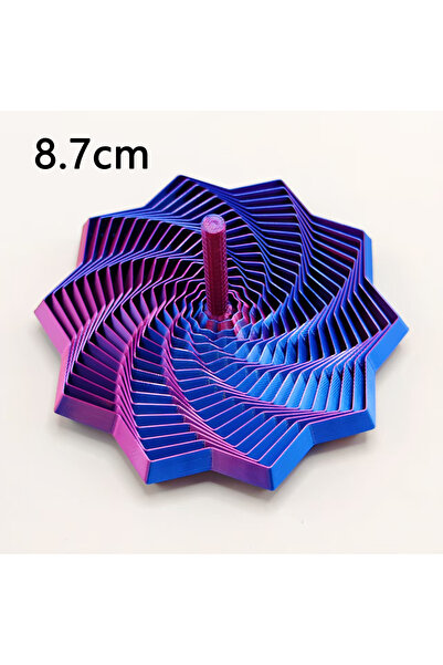 choice2 Purple Blue 8.7cm 3D Printing Expanded Sensory Fidget Star Model Visu...