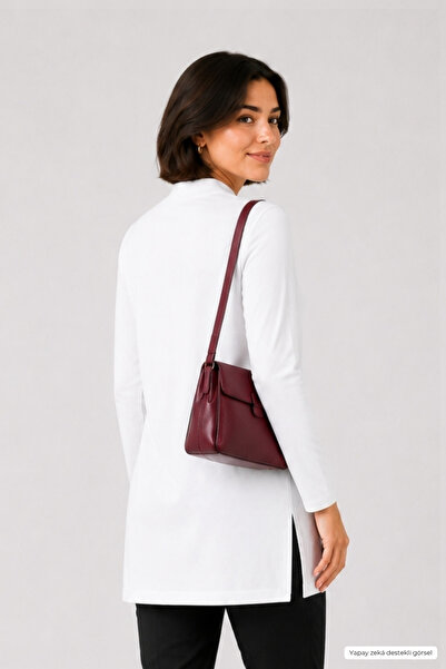 penyebizden Viscose Stand Collar Tunic 2-Piece Sale-Black-White