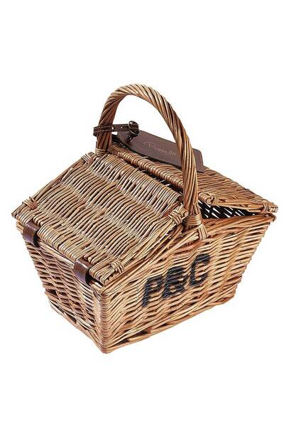 Picnic&co El Yapımı Hasır Dekoratif Sepet Kare Naturel Ev Bahçe ve Piknik Sep...