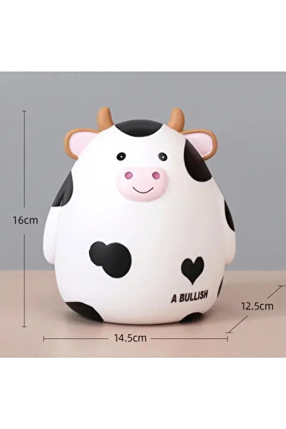 Choice White Cute Cow Piggy Bank Cartoon Calf Resin Ornaments Childrens Pet P...