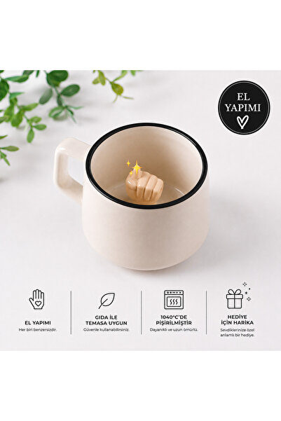 Blos Ceramic El Yapımı Seramik Mizah Kupa