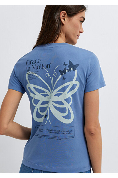 Mavi Butterfly Printed T-Shirt Semi Slim Fit 1613870-70728