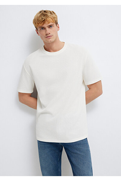 Mavi Ecru Basic T-Shirt Loose Fit / Lockerer, bequemer Schnitt 0613153-70056