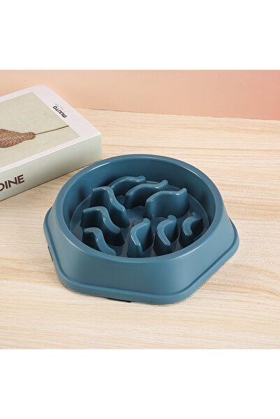 Choice Blue Pet Slow Feeder Bowl Anti-Choke Anti-Spill Non-Slip Dog Cat Food ...