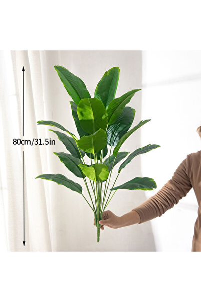 Choice 80cm 18Leaves 88cm 24Leaves Large Tropical Palm Tree Fake Banana Plant...